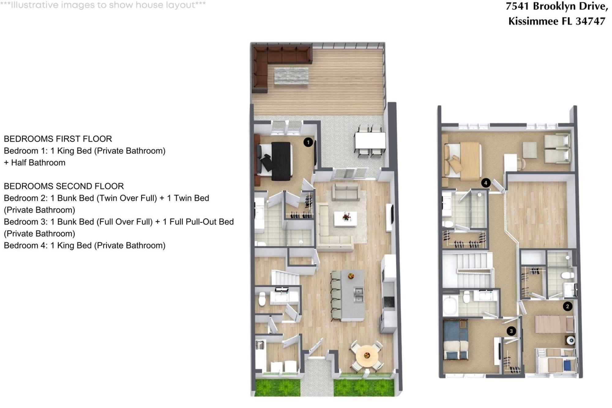 Holiday home 4 Bedrooms - 4,5 Bathrooms - Magic Village 7541 Bd Orlando