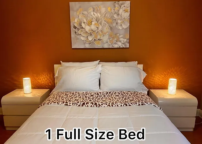Spotless Guest Room With Shared Bathroom