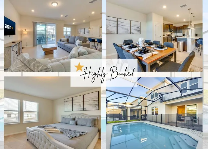 Modern 5Br Getaway W Heated Pool & Bbq Area