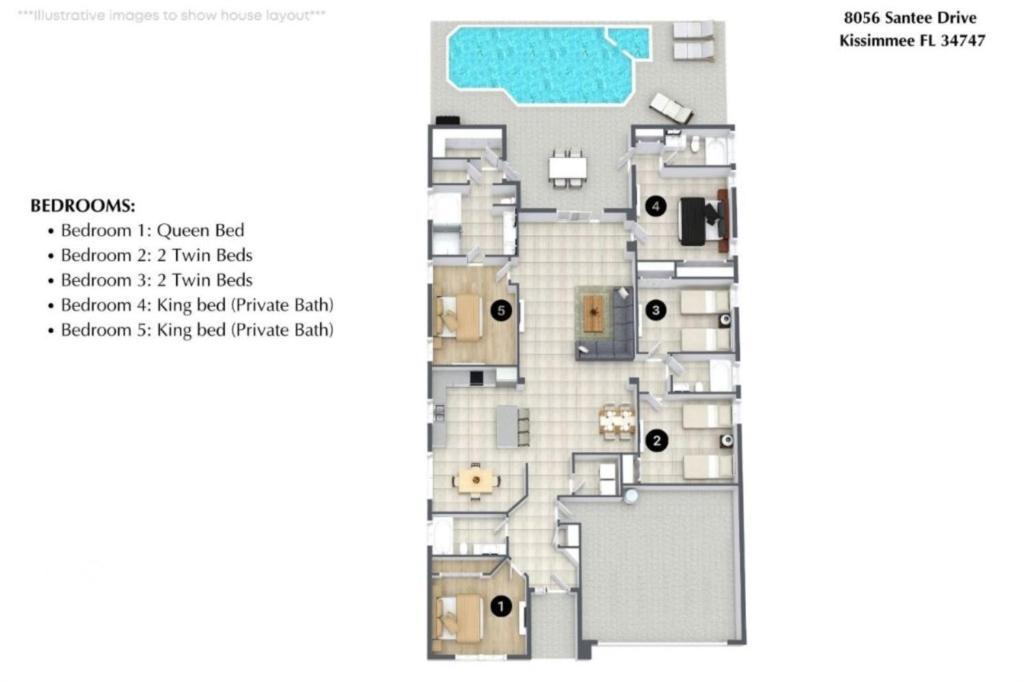 5 Bedrooms- 4 Bathrooms- Indian Creek 8056 Sd Holiday home