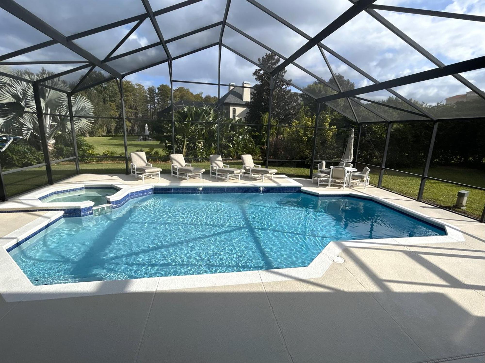 Mickeys Palm - Brand New! 6br Modern With Private Pool Hot Tub Bbq Theater - 2 Miles To *
