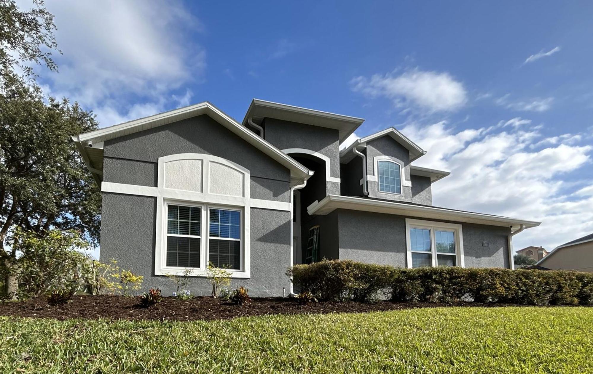 Mickeys Palm - Brand New! 6br Modern With Private Pool Hot Tub Bbq Theater - 2 Miles To Orlando