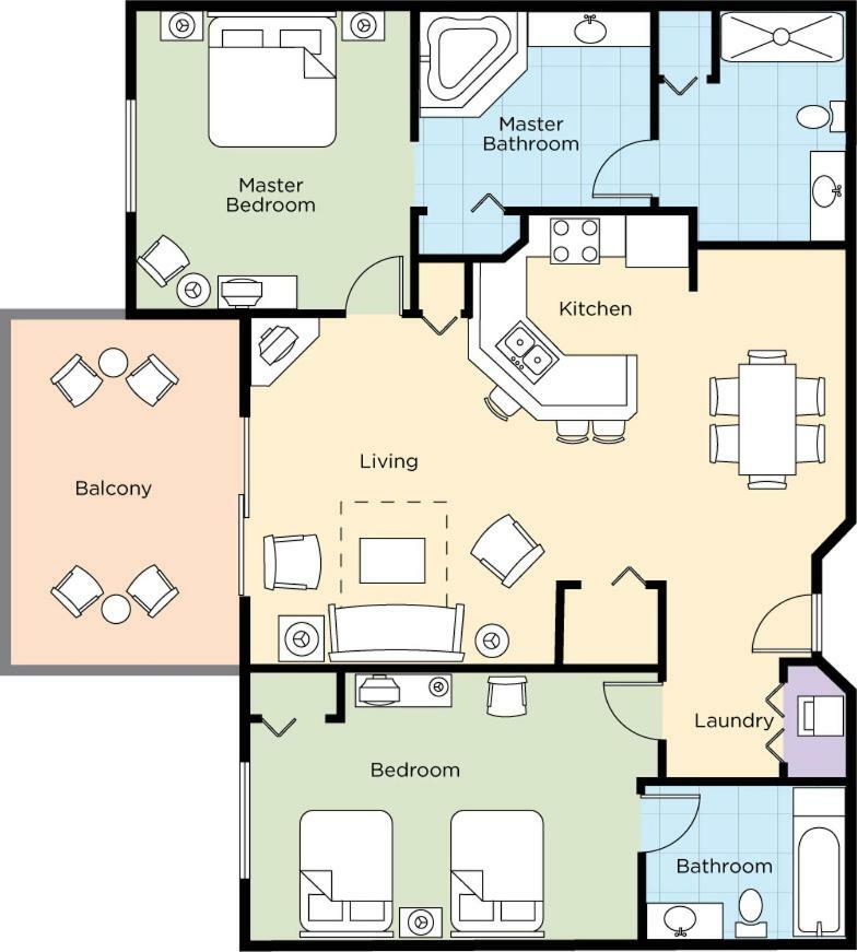 Apartment Wyndham Bonnet Creek Resort-2br *