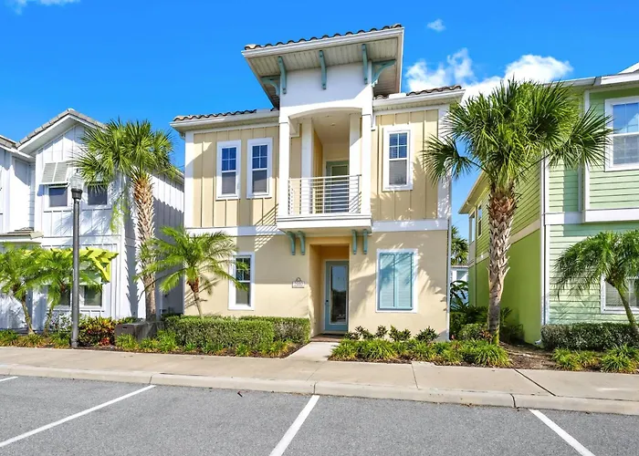 Orange Creamsickle Cottage Near Disney With Margaritaville Resort Island H20 Waterpark Access - 2980Sr