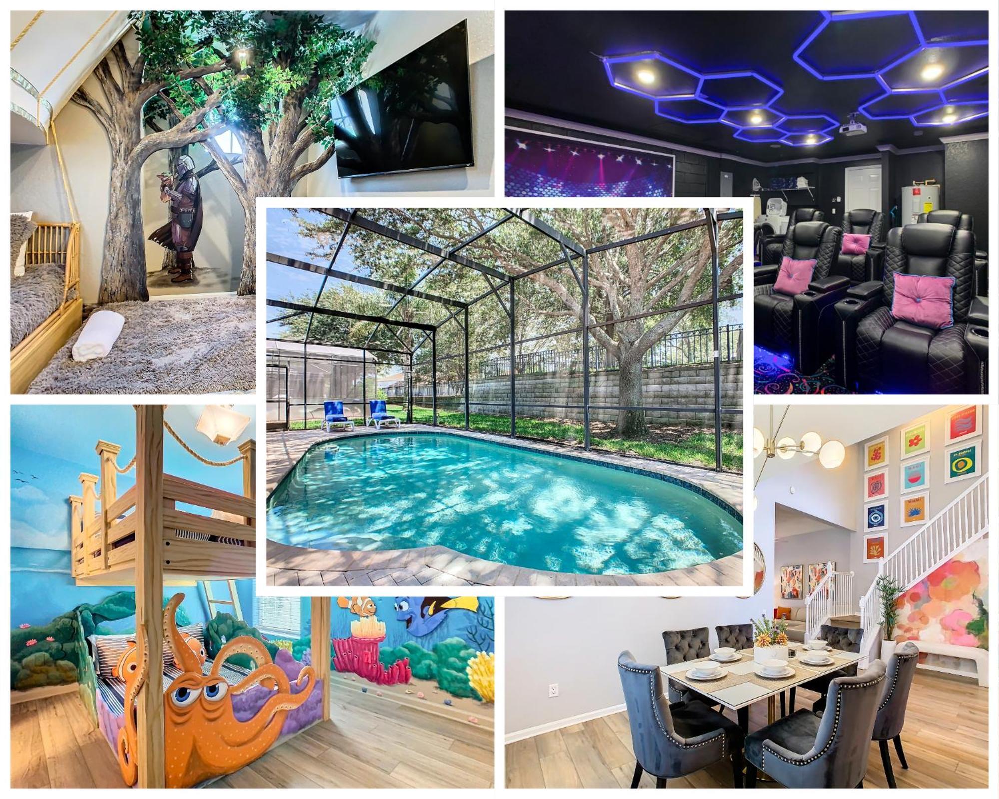Villa Wh7820bs - 5 Bedrooms - Pool - Theater - Orlando