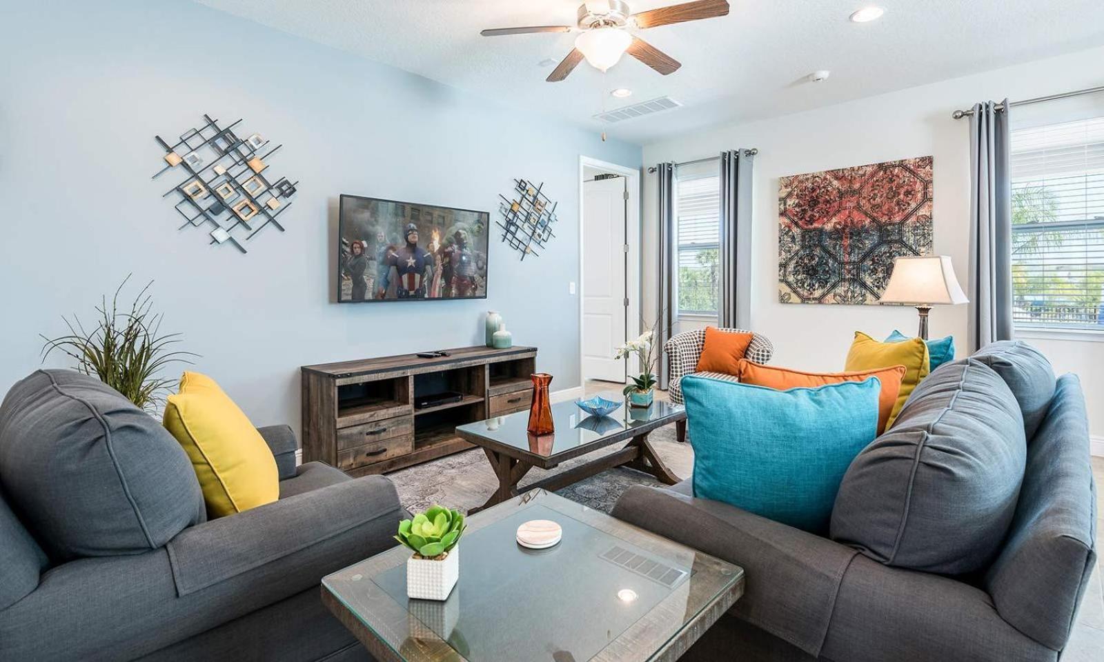 Airy 8 Bdrm Retreat With Water Park Views In Encore Holiday home Orlando