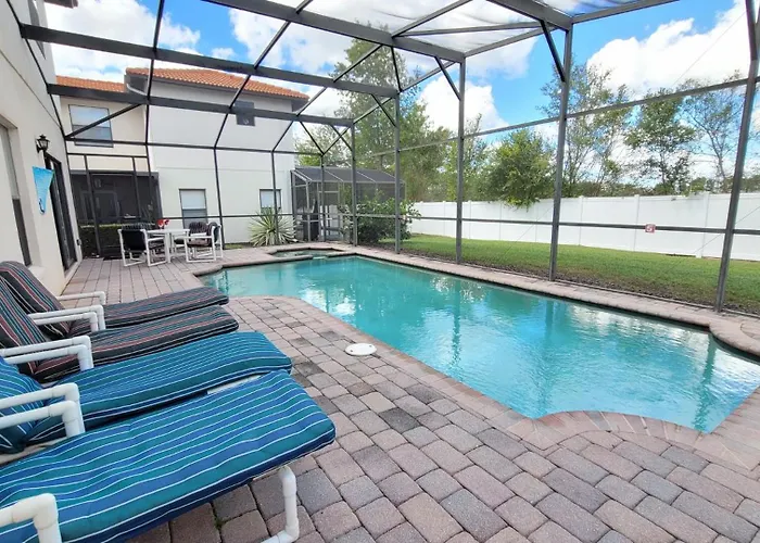 8 Miles To Disney, 20 Miles To Universal, Private Pool, Spa, Washer, Dryer, Games Room, Gated